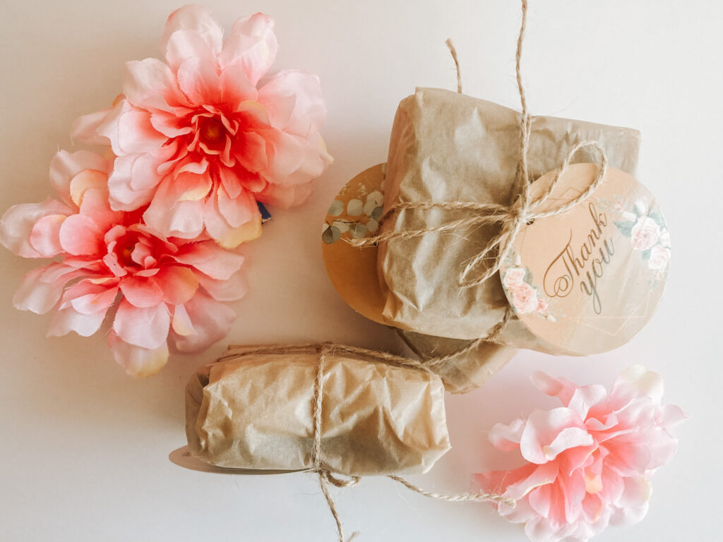 wrapped sheep milk shampoo bars